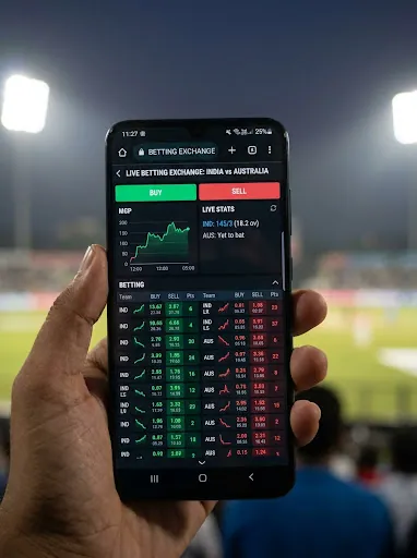 Live cricket betting exchange on mobile